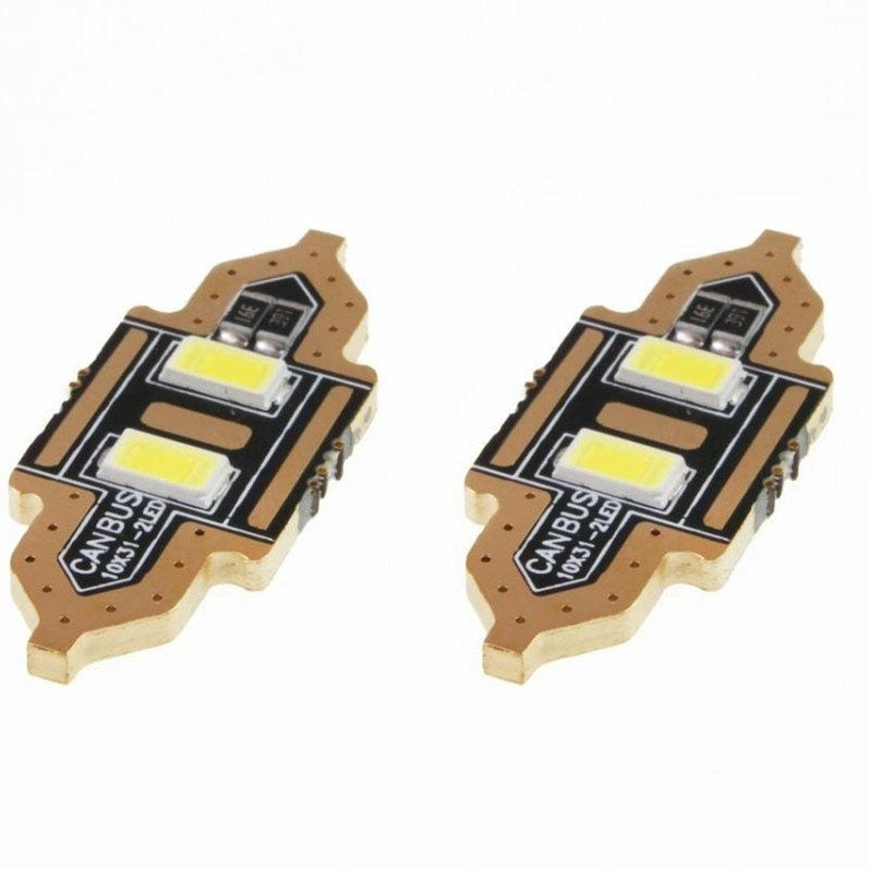 Dome - 2 LED - 5730 - 31mm - Canbus - C5W - 2 stuks Dome - 2 LED - 5730 - 31mm - Canbus - C5W - 2 stuks